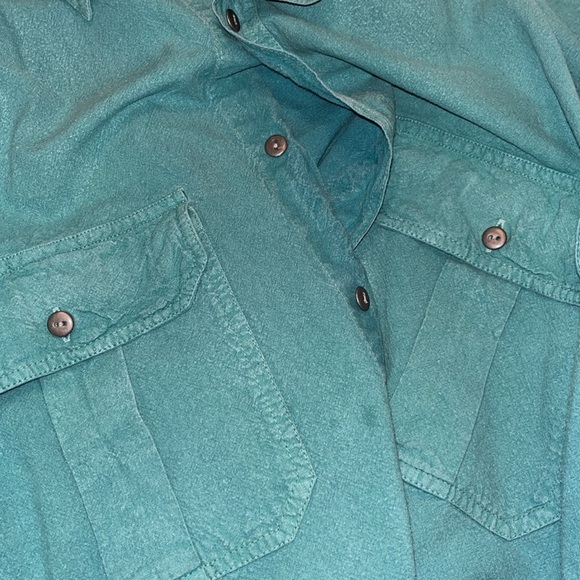 Shah safari Teal XL button down shirt sku:B1 - Picture 4 of 4